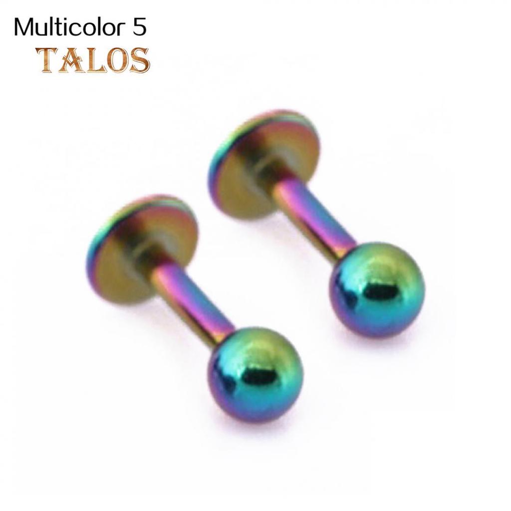 1 Pair 3 4 5 Mm Unisex Cool Titanium Steel Tragus Stud Cartilage Ball Earrings Body Piercing Trinket