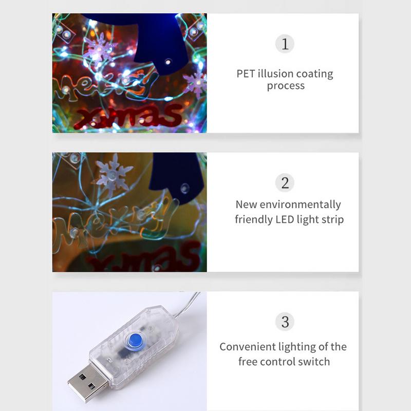 Prismatic Snowman 11.81in Outdoor Christmas Snowman with LED Lights USB Rechargeable Winter Night Lights for Indoor Outdoor