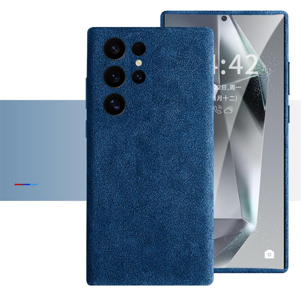 Echtes Alcantara Leder Magsafe Hülle für Samsung Galaxy S24 S25 S25 Ultra Magnetische Hülle