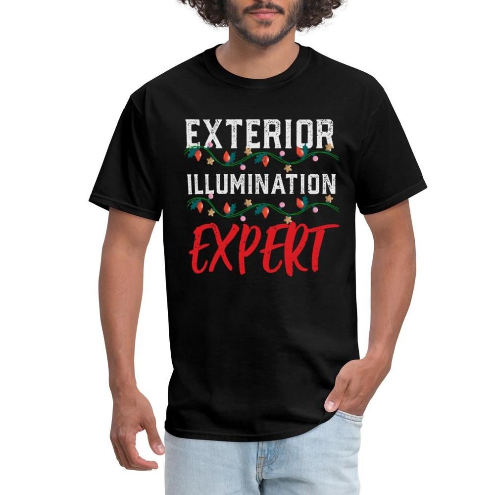 Exterior Illumination Expert | Funny Christmas Men s T-Shirt 2XL