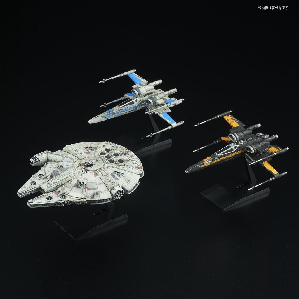 Star The Last Jedi Resistance Vehicle Set e scala modello in plastica Wars 1/144 1/350