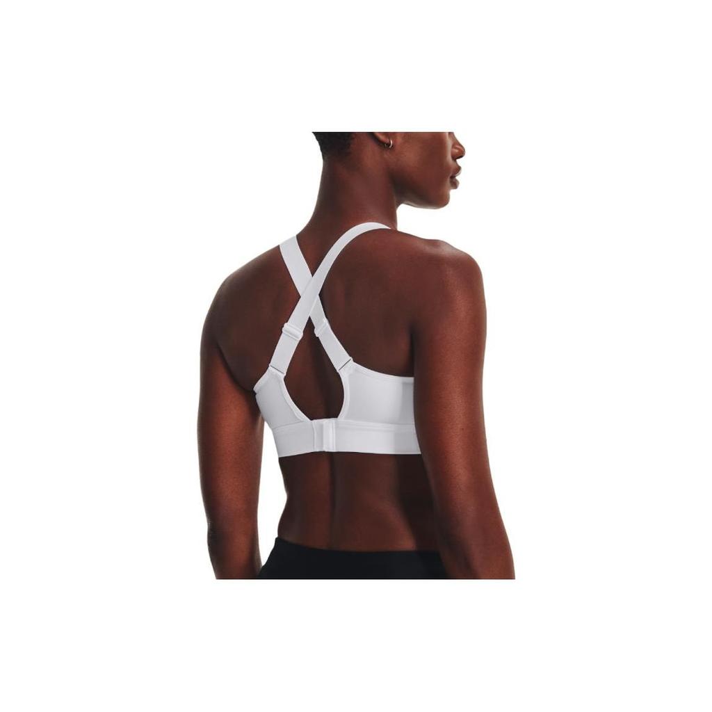 Under Armour Solid U-Shaped Crossback High-Intensity Training Sports Bra Women underwear White 1372557-100