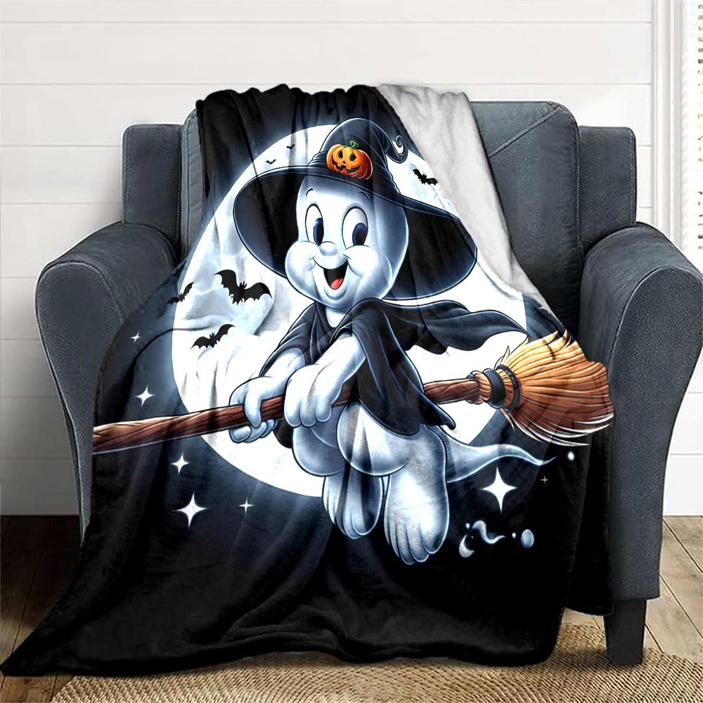 1pc Casper2 Blanket, Gift, for Men and Women, Soft Blanket, Good for Sofa Bed Couch Travel, Lightweight Flannel Blanket