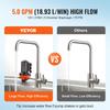 12V Diaphragm Pump 5GPM 18.93 L/min 5-Chamber Water Pump Pressure Switch