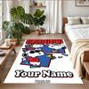 Crystal Velvet Rug Custom Name Text, Soft Non Slip Floor Mat Home DecorSnoopy Peanuts