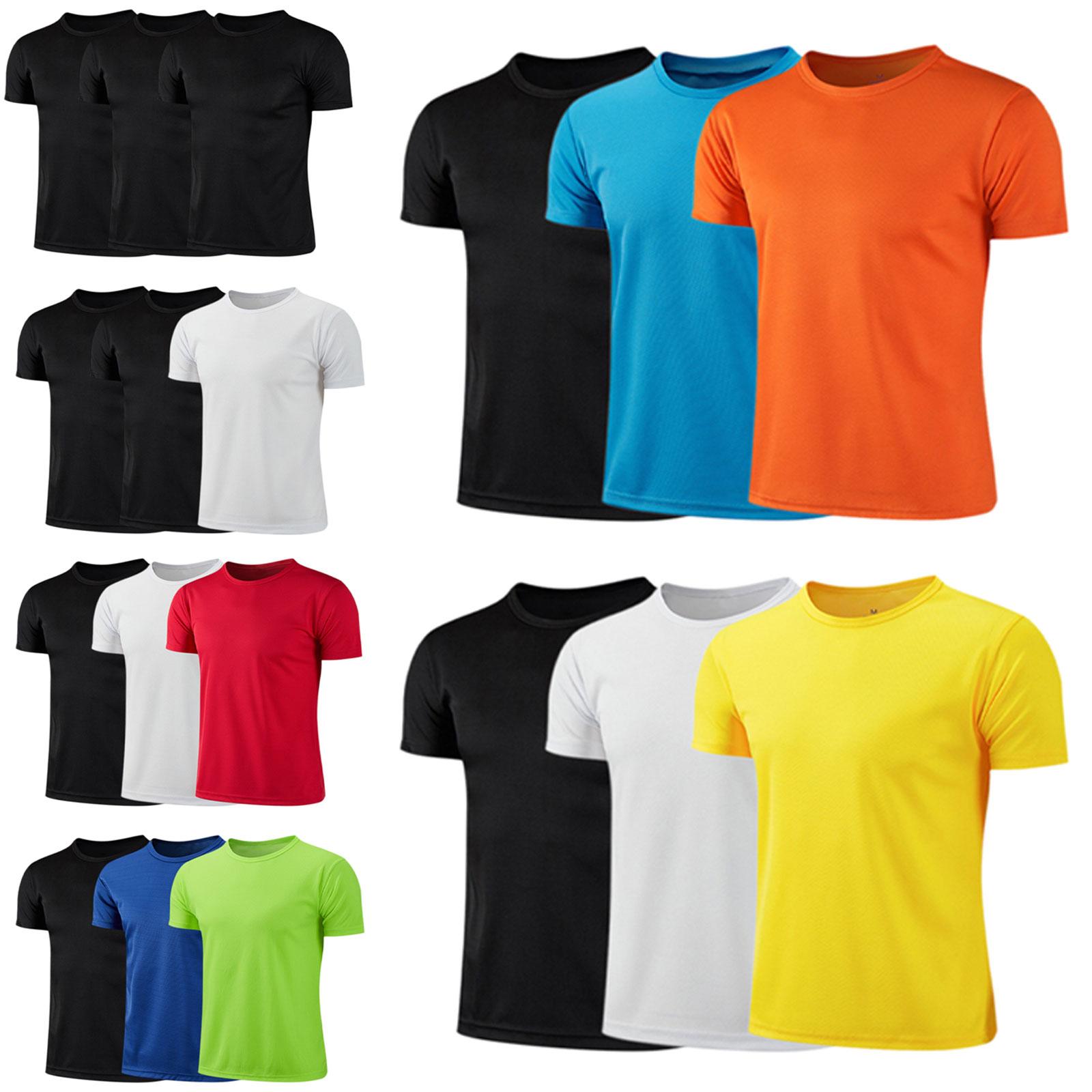 

3 Pack Youth Athletic Shirts for Boys Short Sleeve Sport T Shirt Dry Fit Athletic Performance Running Sweatshirt 14-16 Years жовтий