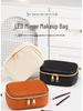 In Stock: Waterproof PU Makeup Bag with Light Design - Portable and Perfect for Travel