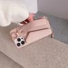 Crossbody Cards Solt Wallet Wristband Bag Case For iPhone 15 16 Pro Max 14 Plus 13 12 11 7 8 Se 2022 Lanyard Pocket Litchi Cover