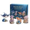 Tiny 3D Beaded Animal DIY Kit, Cute Mini Sea Life Beads Embroidery Kit, Handmade Bead Art Craft Making Set for Adults, Craft Lovers