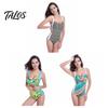 Sexet Smal Pasform Badedragt Dame Én Del Sommer Strand V-hals Rygløs Dame Udskåret Badedragt Plus Size Slankende Badetøj Komfortabel