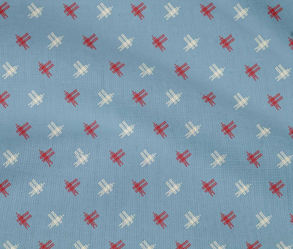 oneOone Cotton Flex Fabric Hash Sign Kasuri Print Fabric BTY 40 Inch Wide