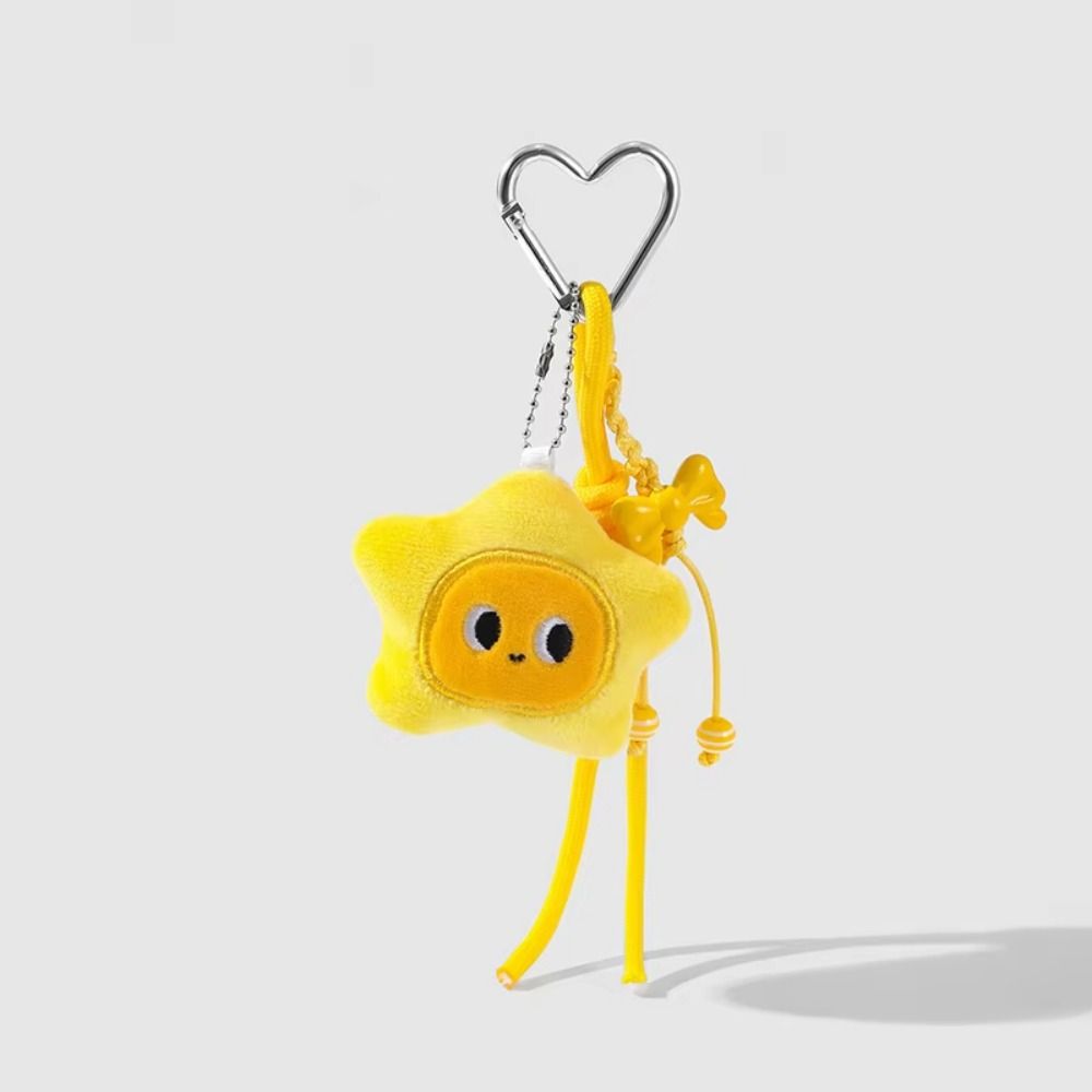 Cartoon Plush Star Keychain Heart Keychain Chirping Star Pendant Star Doll Pendant  Birthday Gift