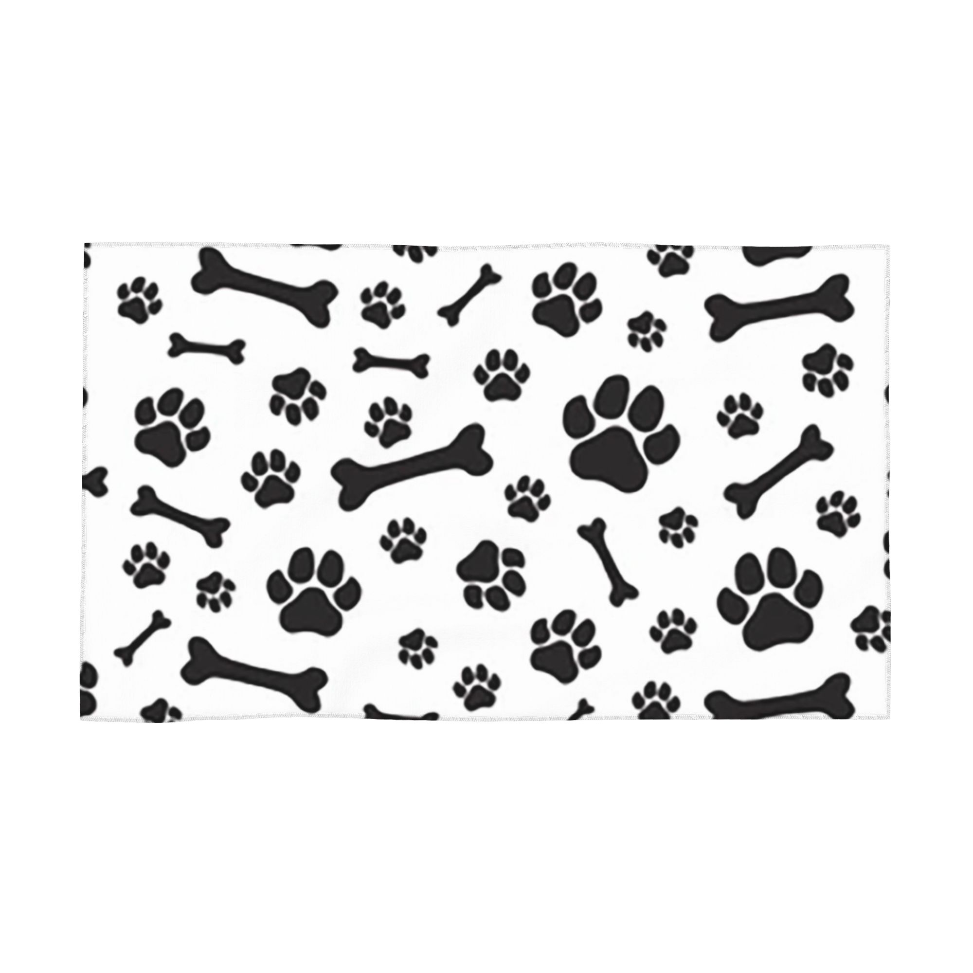 

Colorful Dog Paw Print Soft Face Towel Quick Dry Pool Bath Cotton Towels Absorbent W30*H60(CM)
