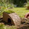 Reptile Hiding Shelter Rock Cave Decoration 2 In 1 Shelter Water Bowl Ornament For Pet Cages Fish Tanks Mini Amphibians