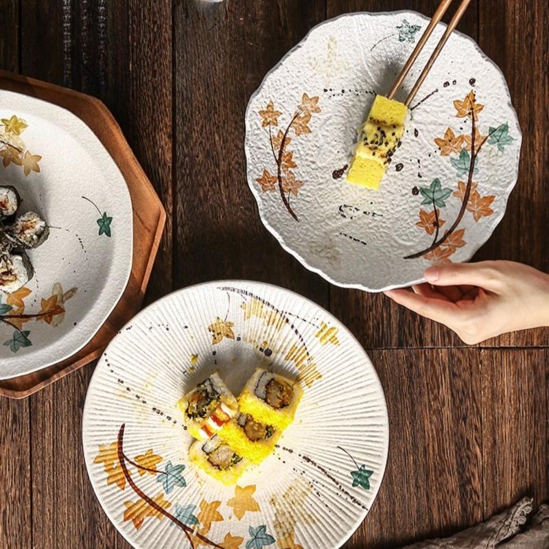 1 Stück Kreativer Gemüseteller Tief Haushalt Suppenreisplatte Pasta Keramik Geschirr Kommerzieller Salatteller