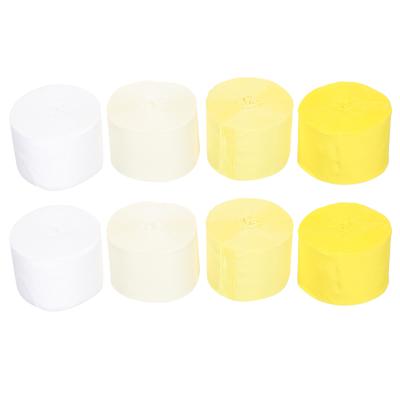 8Pcs Crepe Paper Rolls for Party Decoration Multi-Function Paper Streamers Suitable DIY Birthday Holiday Festive Decor Streamers