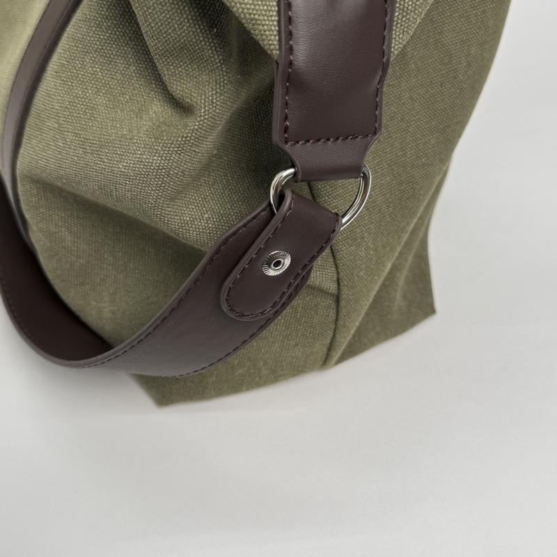 Canvas Duffel Bag Women's Large Capacity Tote Shoulder Bag Casual Travel Handbag