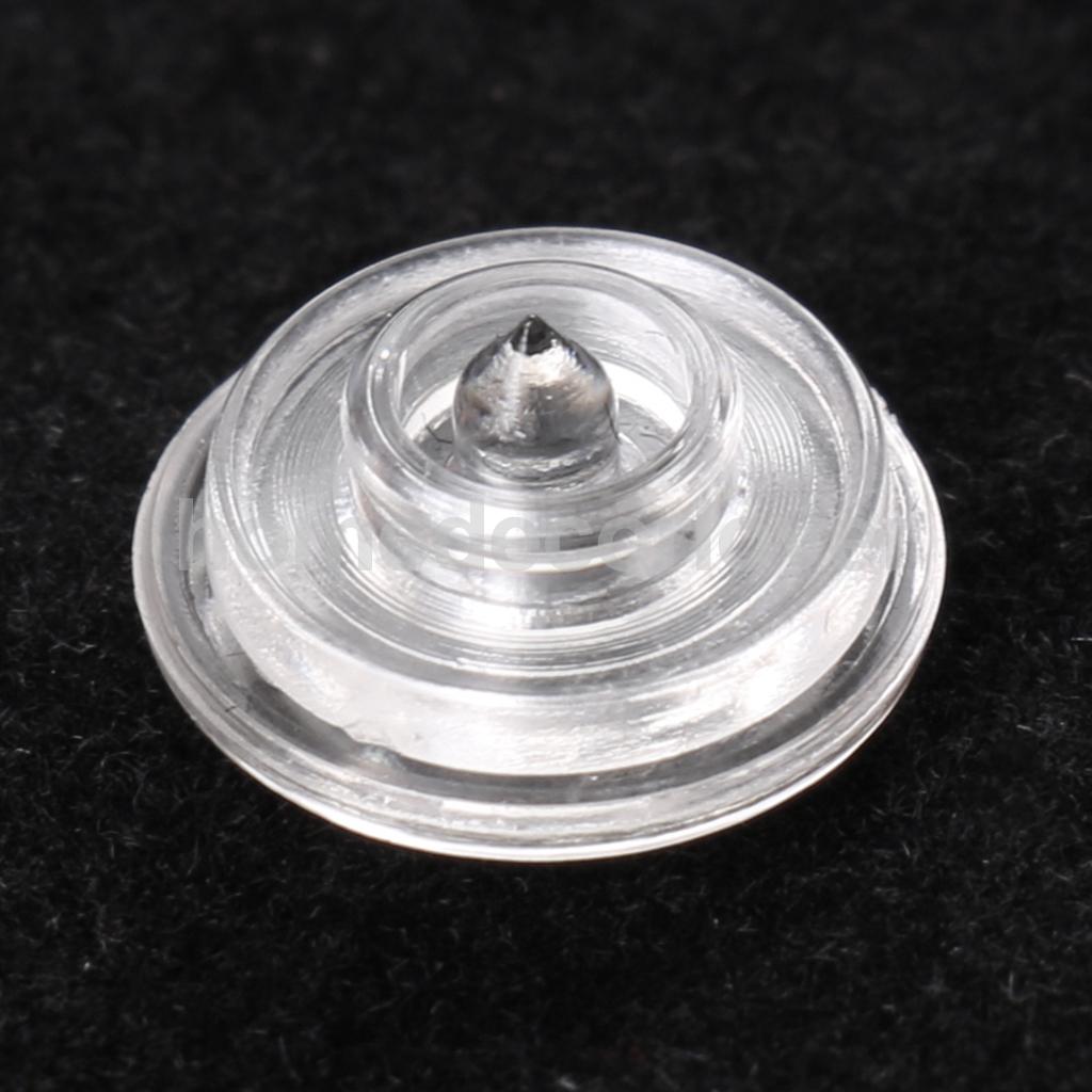 50 Set Clear KAM Resin Snap Buttons Plastic Snaps Fasteners Press Studs Size 16 T3 Caps