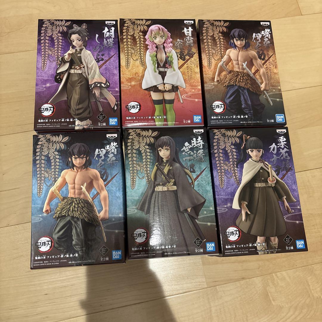 

[USED] Demon Slayer figures: Inosuke Hashibira, Shinobu Kocho, Mitsuri Kanroji, Muichiro Tokito, Kanao Tsuyuri