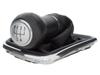 VW Golf IV 98-05 Buton schimbător de viteze ARGINTIU + GARNITURĂ cu ramă Cromată, GAURĂ 12 MM