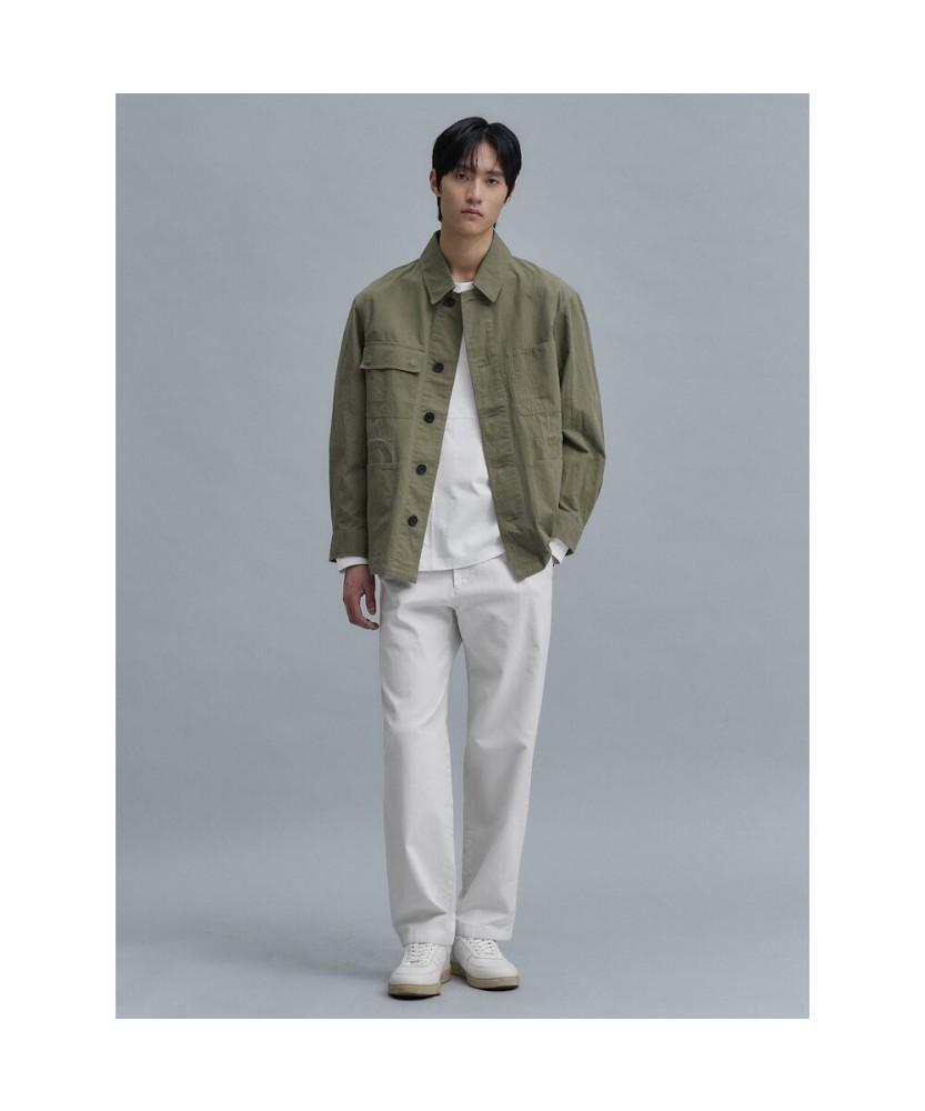 Shift.G Cotton Linen Field Jacket Khaki