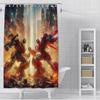 Shower Curtain Waterproof Polyester Fabric Paint Colorful Bath Curtains Transformers Autobot Home Bathroom Decor With Hook