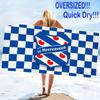 Heerenveen Print Beach Towel, Large Soft Quick Dry Towel for Beach Camping Swimming
