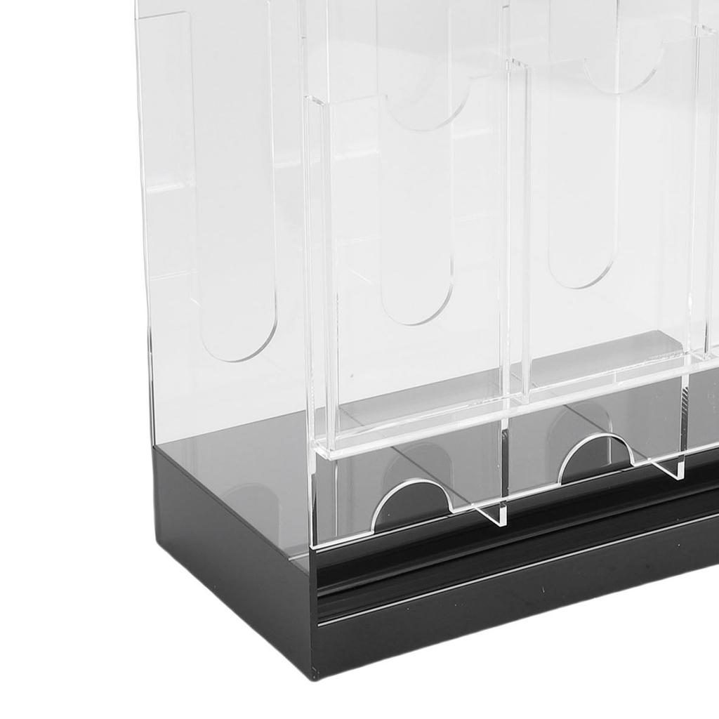 3 Slot Booster Pack Dispenser Acrylic Card Pack Display Holder Organizer with Black Base for Trading Cards Sports Cards