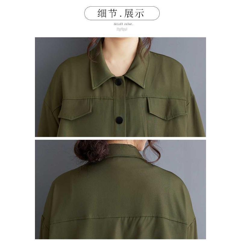 Niche Long Sleeve Loose Patchwork Pleated Dress