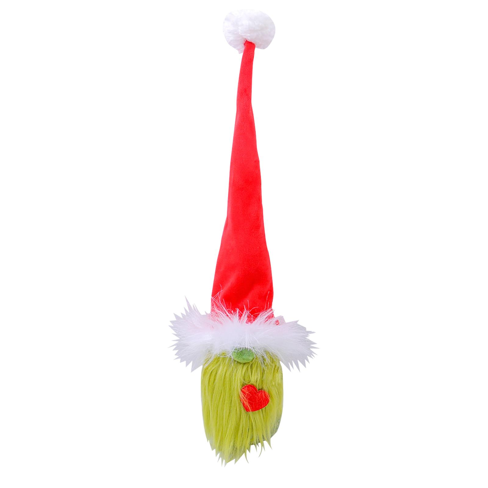 

Christmas Decorations Christmas Red Love Faceless Doll Ornaments Dwarf Doll Christmas Hat Doll One Size