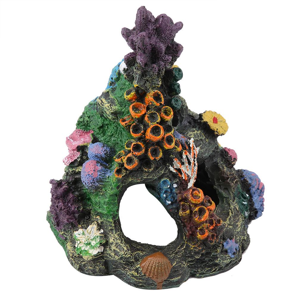 Simulation Resin Mountain Fish Tank Aquarium Ornaments Decor