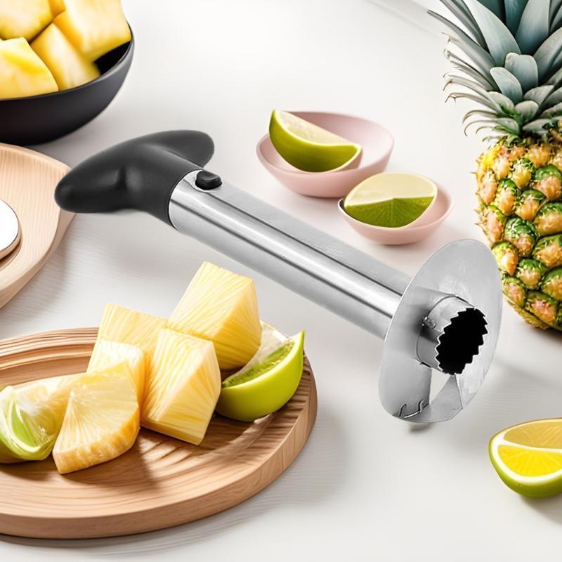 Stainless Steel Pineapple Corer Slicer With Non Slip Handle And Sharp Blade Perfect For Home Kitchen Fruit Salad Preparation