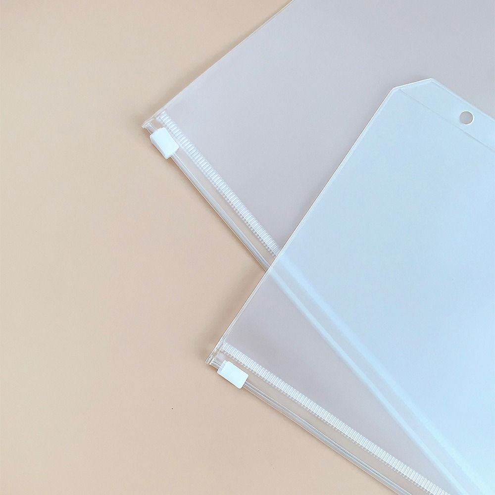 PVC Loose-leaf Notebook Inner Bag Frosted Waterproof Loose-leaf Zipper Bag A4/A5/A6/A7/B5 Binder Storage Pockets School Office
