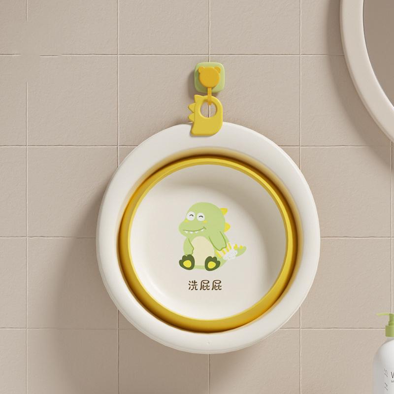 Skládací umyvadlo pro děti, Přenosné umyvadlo, Silný plastový lavor pro miminka, Domácí dětská malá miska