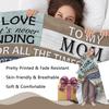 Gift for Mom from Daughter Son Flannel Throw Blanket, for Mama, Birthday Ideas, Best Mom Ever Present for Women, Soft Farmhouse Bedding Sofa Blankets