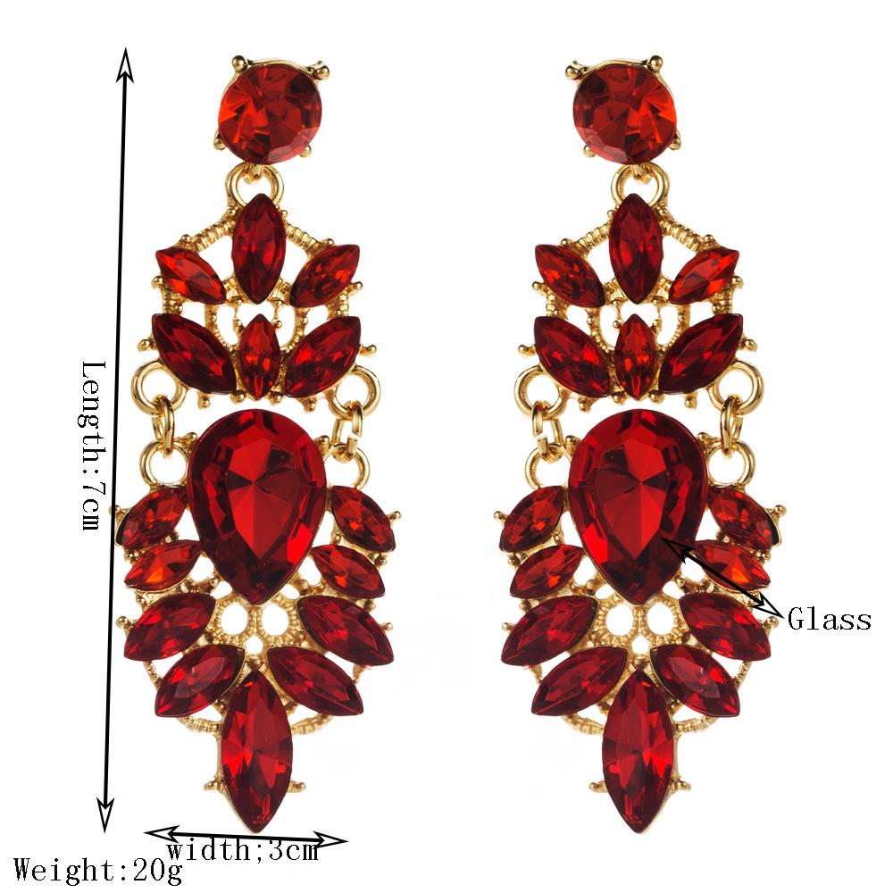 New Dynasty-style Vintage Drop-shaped Stud Earrings for Women, Exquisitely Stylish, Extremely Dazzling Earrings Set