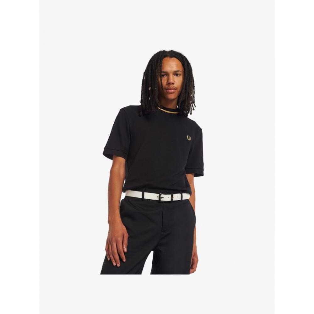 

Оригинальная футболка FRED PERRY Headquarters из пике с круглым вырезом 102 AFPM2310007 102