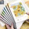 Oil Painting Style A5 Clear Pocket Notebook, Extra Thick for Note Taking – Ideal for Students and Office.