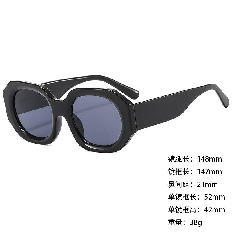 Foreign Trade Sunglasses Wide Legs Big Frame Vgo88 Men'S And Women'S Jelly Color Personalized Uv400 Sunglasses