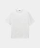 Kueo Supima Cotton Semi-Overfit U-Neck T-Shirt (White)