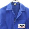 EURO WORK 80er Vintage Langarm Arbeitsjacke 42 blau Herren Gebraucht