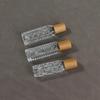 3pcs/set Transparent Glass Roller Bottle Wood Grain Cap for Essential Oils Roll-On Refillable Perfume Bottle Roller Ball Empty