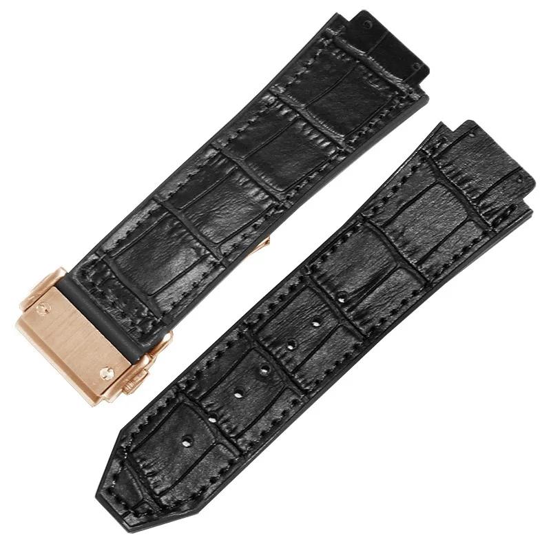 Классический ремешок для часов Hublot Big Bang Series из натуральной кожи — фото 17