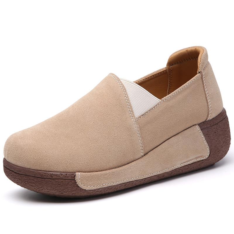 Spring New Sports Shoes Fashion Platform Rocking Shoes Women's Single Shoes Casual Shoes Casual Women's Shoes