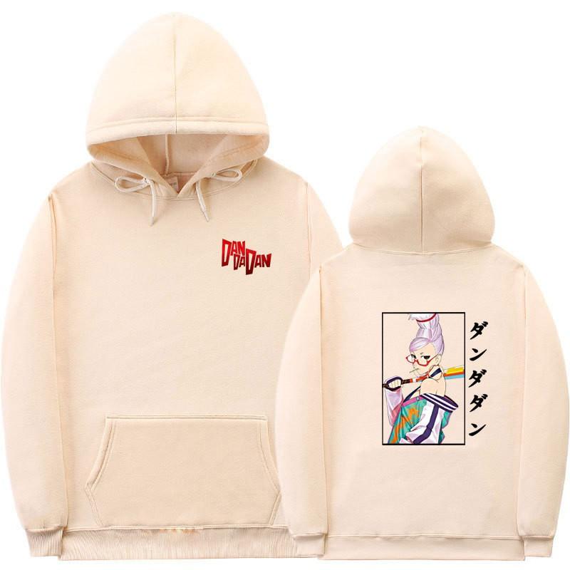Anime-Inspired Oversized Hoodie With Ribbed Hem Unisex Sweatshirt Fall Casual Wear