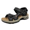Men's Sandals Outdoor Beach Shoes Velcro Air Cushion Large Size Summer Cowhide Hand Sports and Leisure