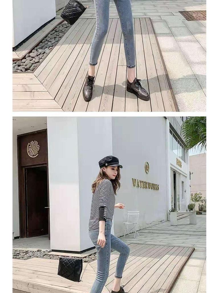 Women's Fleece-Lined High-Waist Skinny Jeans - Slim Fit Winter Pencil Pants
