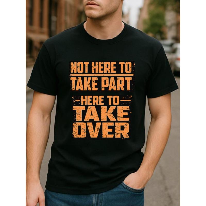 European sizes Men'S Casual Short-Sleeved Round-Neck T-Shirt | Bold Declaration Print, Lightweight and Comfortable, Suitable for Outdoor Sports