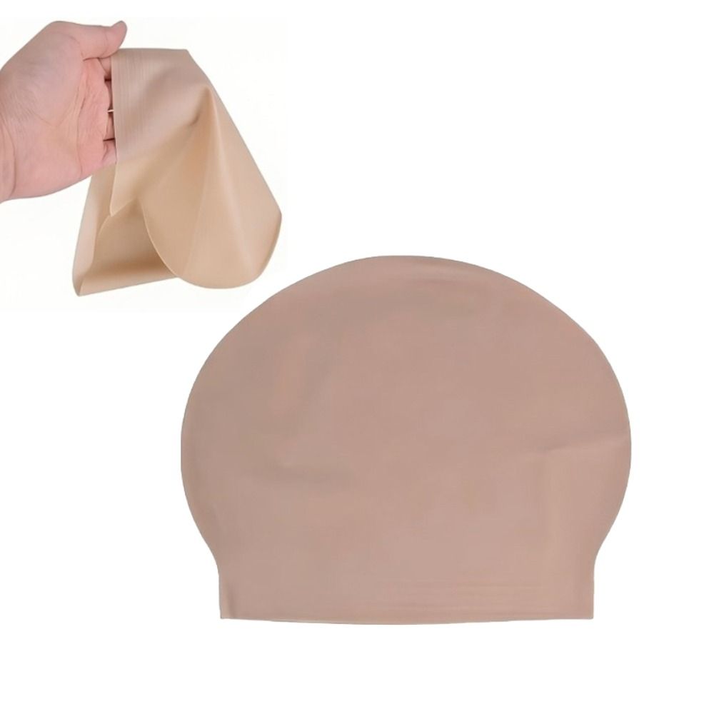 Fake Skin Bald Cap Unisex Bald Head Cap Fancy Film Skin Head Cap Role-Playing
