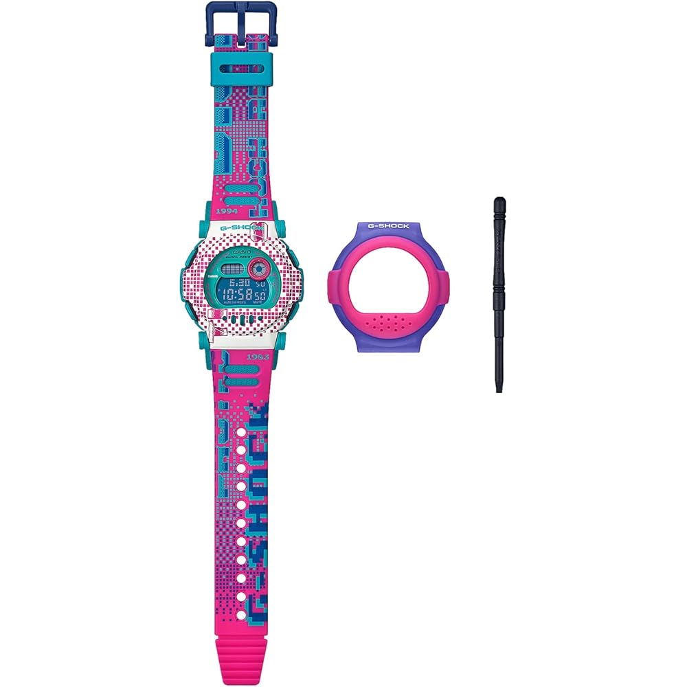 

Casio G-Shock G-B001RG-4JR Men s Bluetooth Watch with Removable Bezel Pink Blue